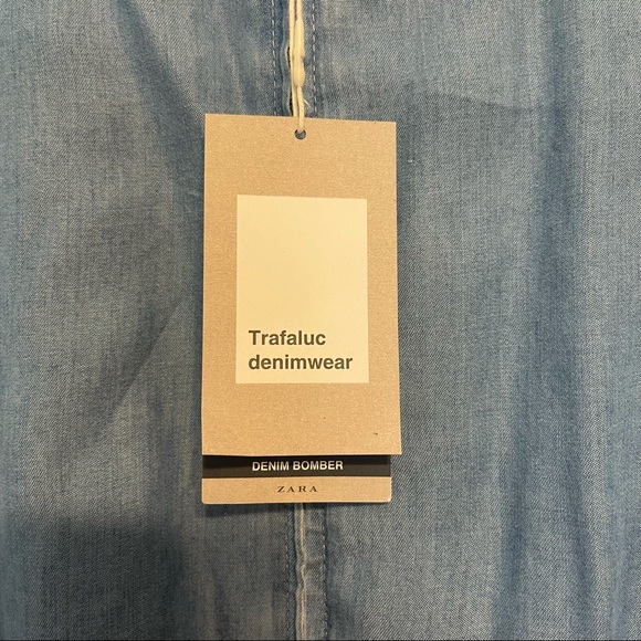NWT Zara denim bomber jacket - Picture 4 of 7